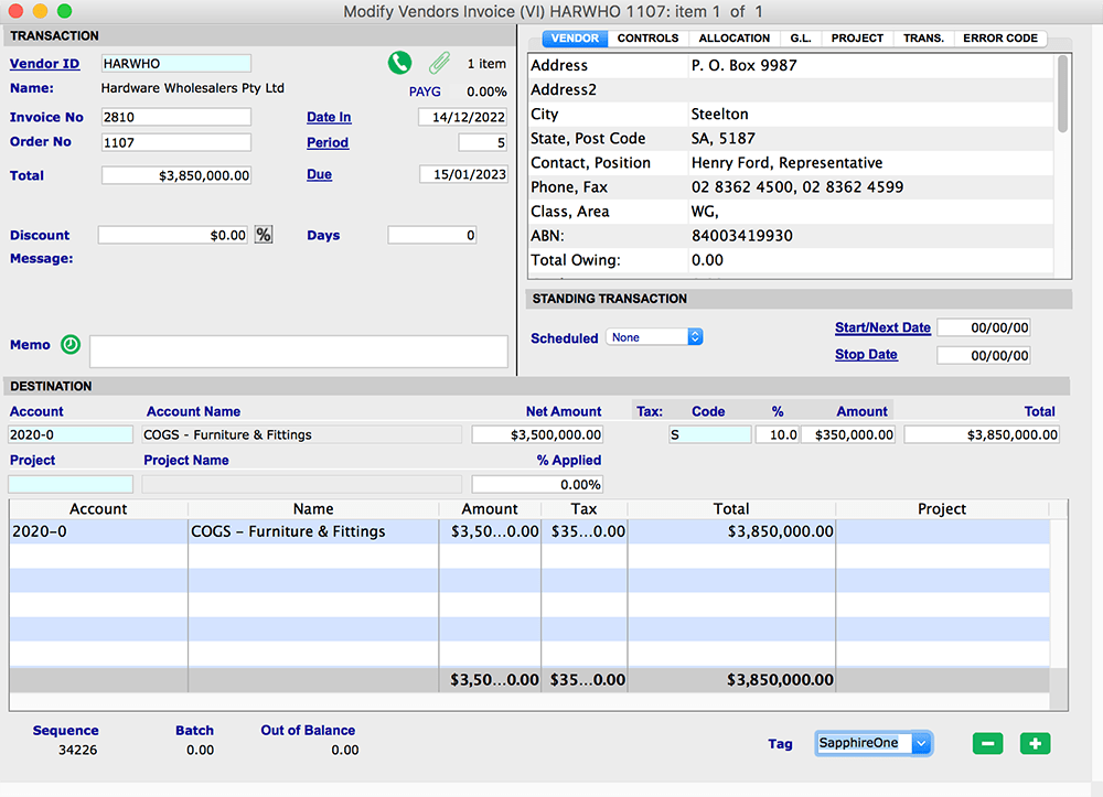 transaction processing system vendors