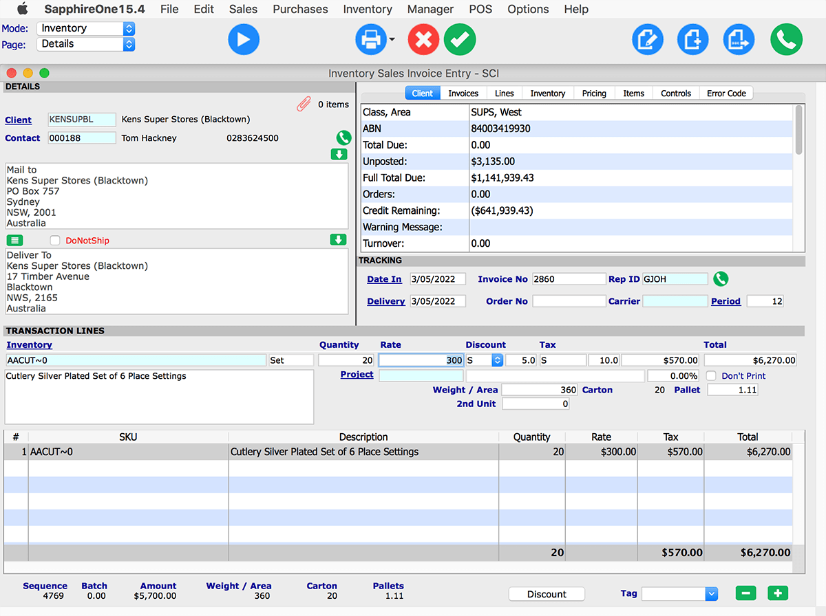 Periodic Invoicing allows you to consolidate invoices to a common client or vendor at specified intervals. 