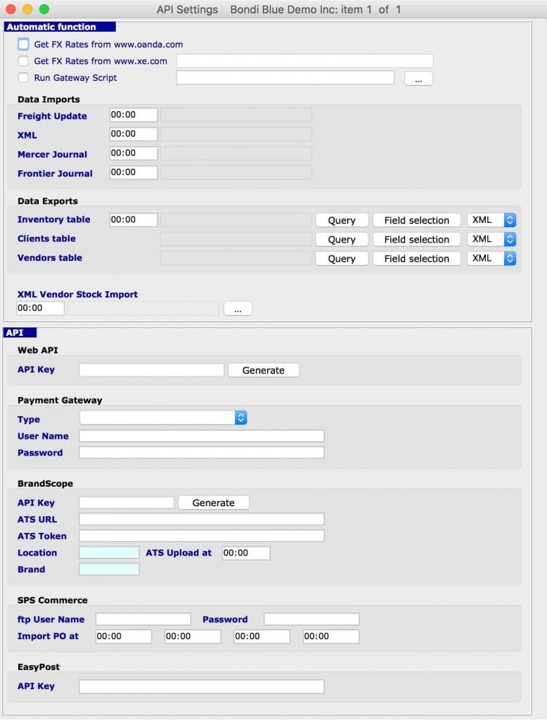 ability to import your existing data on migration to SapphireOne