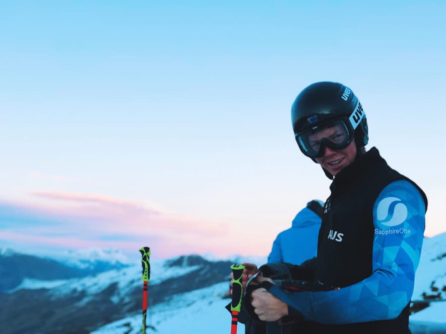 Jack Adams with their Austrian team mates have continued to hit the training hill at Coronet Peak