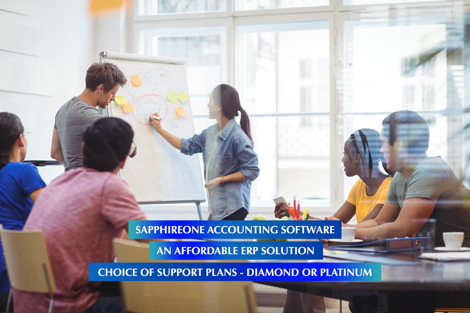 SapphireOne Business Accounting Software is an affordable ERP solution with a choice of support plans - Diammond or Platinum