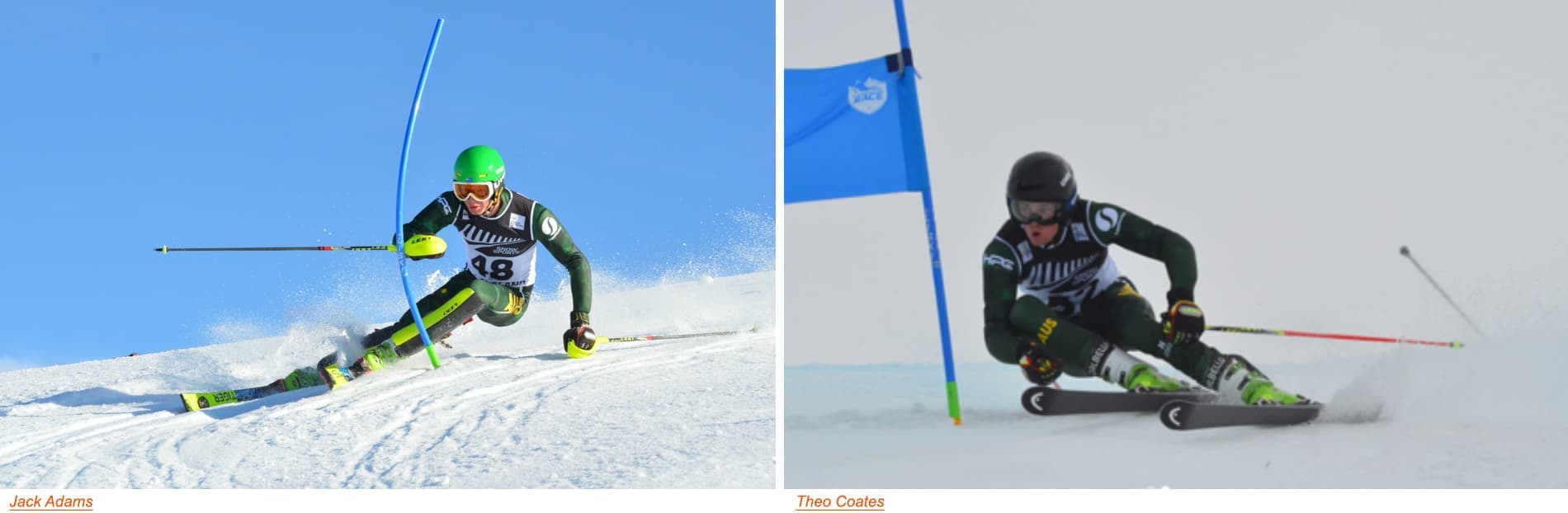 Jack Adams, Theo Coates, Connor Leggett and Shaun Findlay fought the fierce competition in the GS and Slalom events and had some significant results