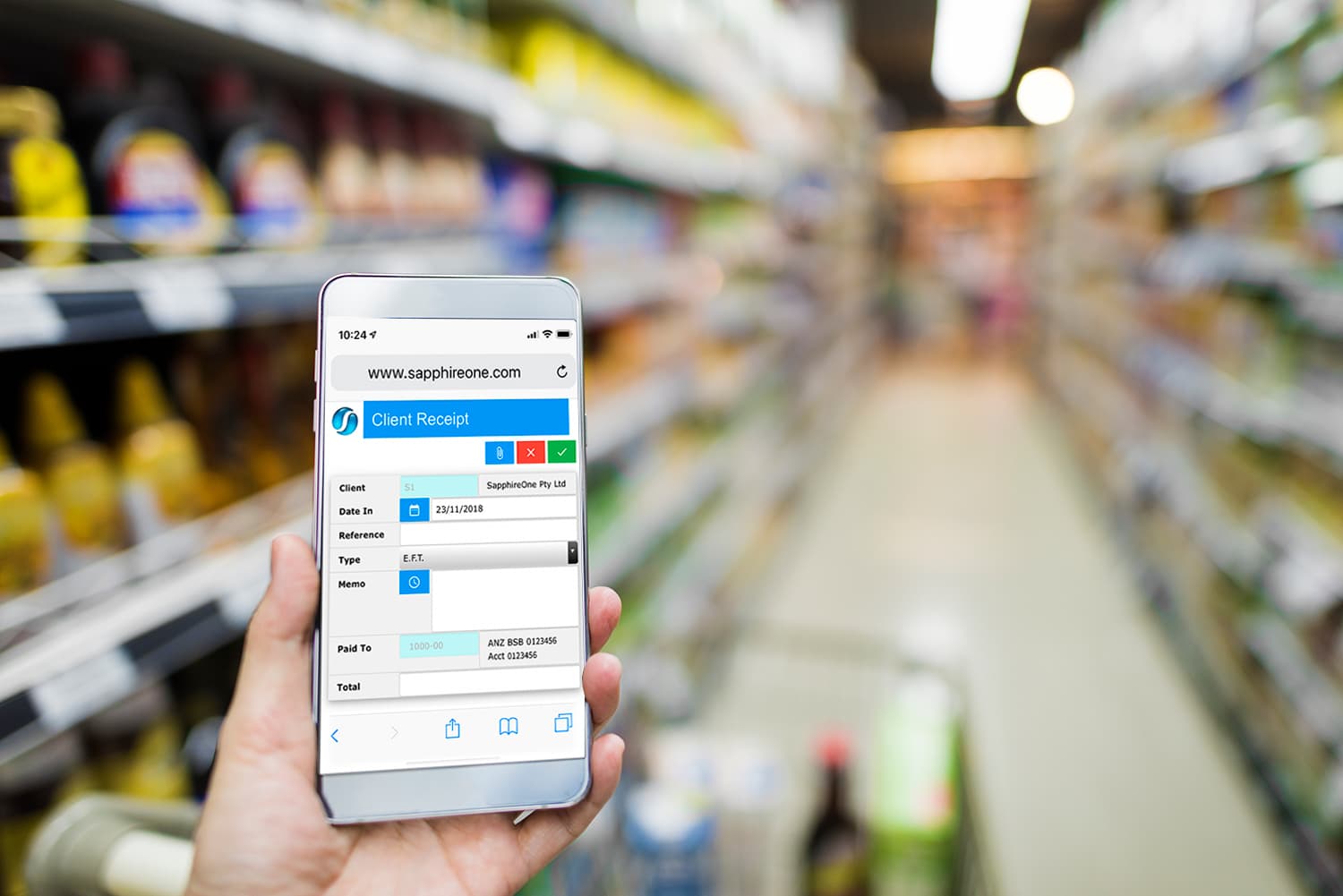 Complete control for multi-location supermarket and retail chains with SapphireOne ERP, CRM, DMS Business Accounting Application