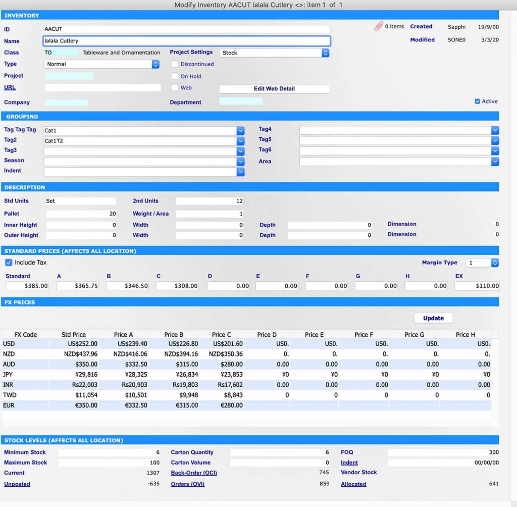 SapphireOne ERP Inventory Inquiry is commonly referred to as a Base Inventory is the foundation for all your inventory needs