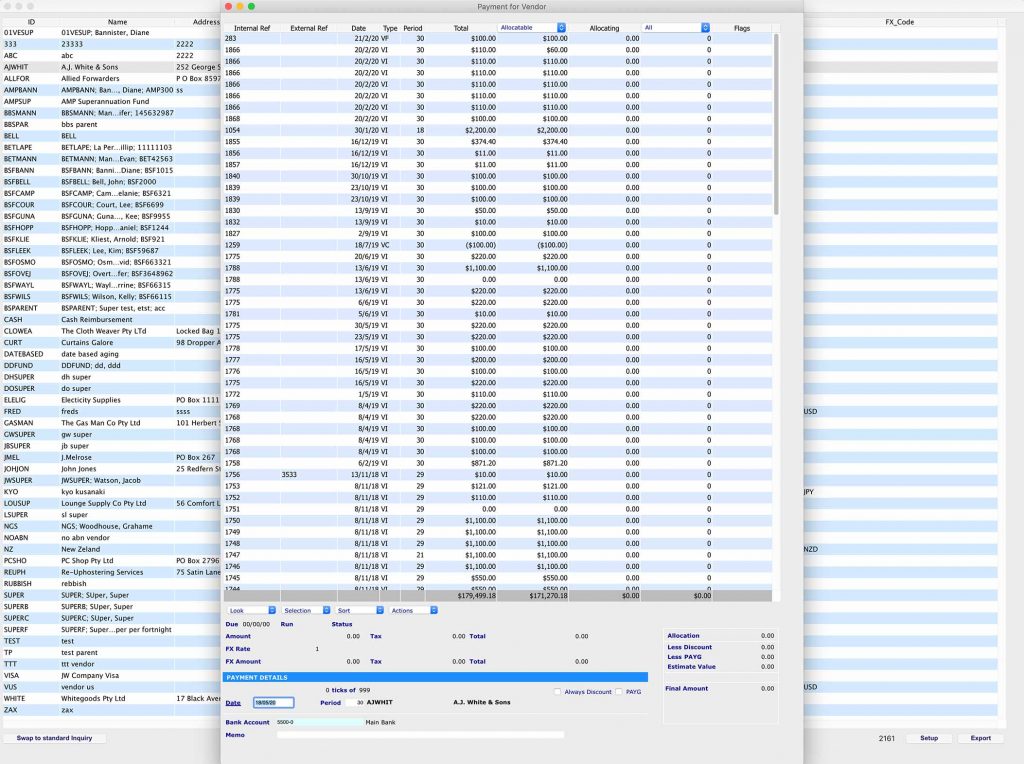 Creating Vendor Payment