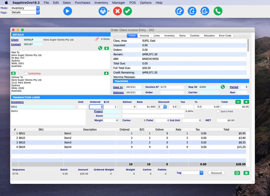 Whether you are importing a small amount of data or an order of 40,000 line items, the Drag & Drop feature will function in the same simple and time efficient way and dramatically streamline data entry processes for your business.