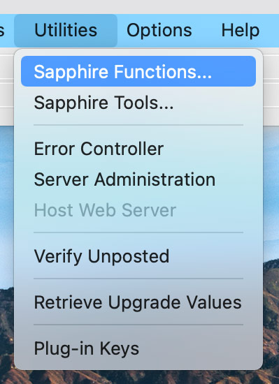 Menu-Utilities-Utilities-Sapphire Functions